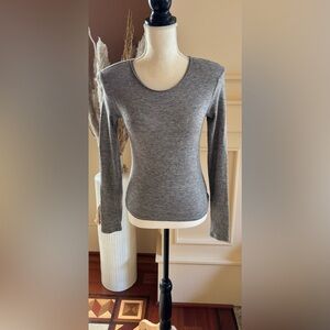 Zara Heather Gray Knit Top women